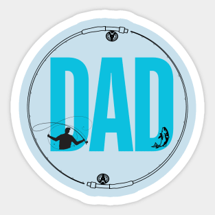 DAD-fishing Sticker